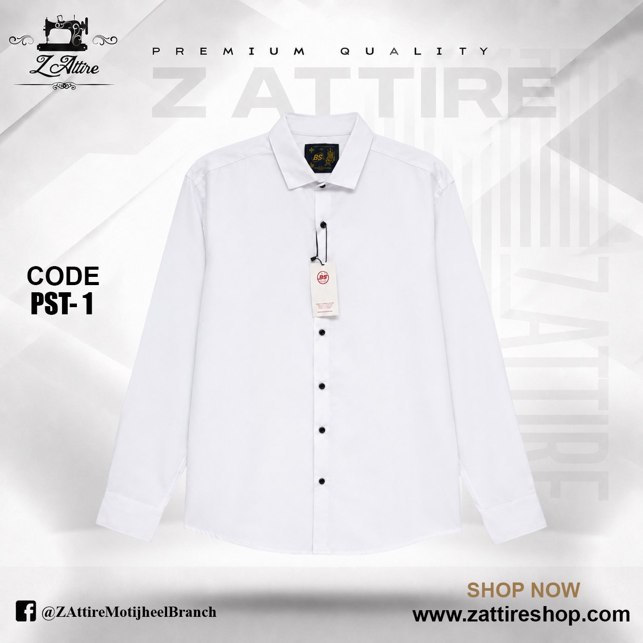 Z ATTIRE post: Premium Quality Shirt, code PST-1
